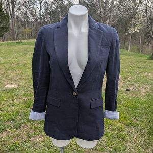 British Khaki Dark Blue Blazer
